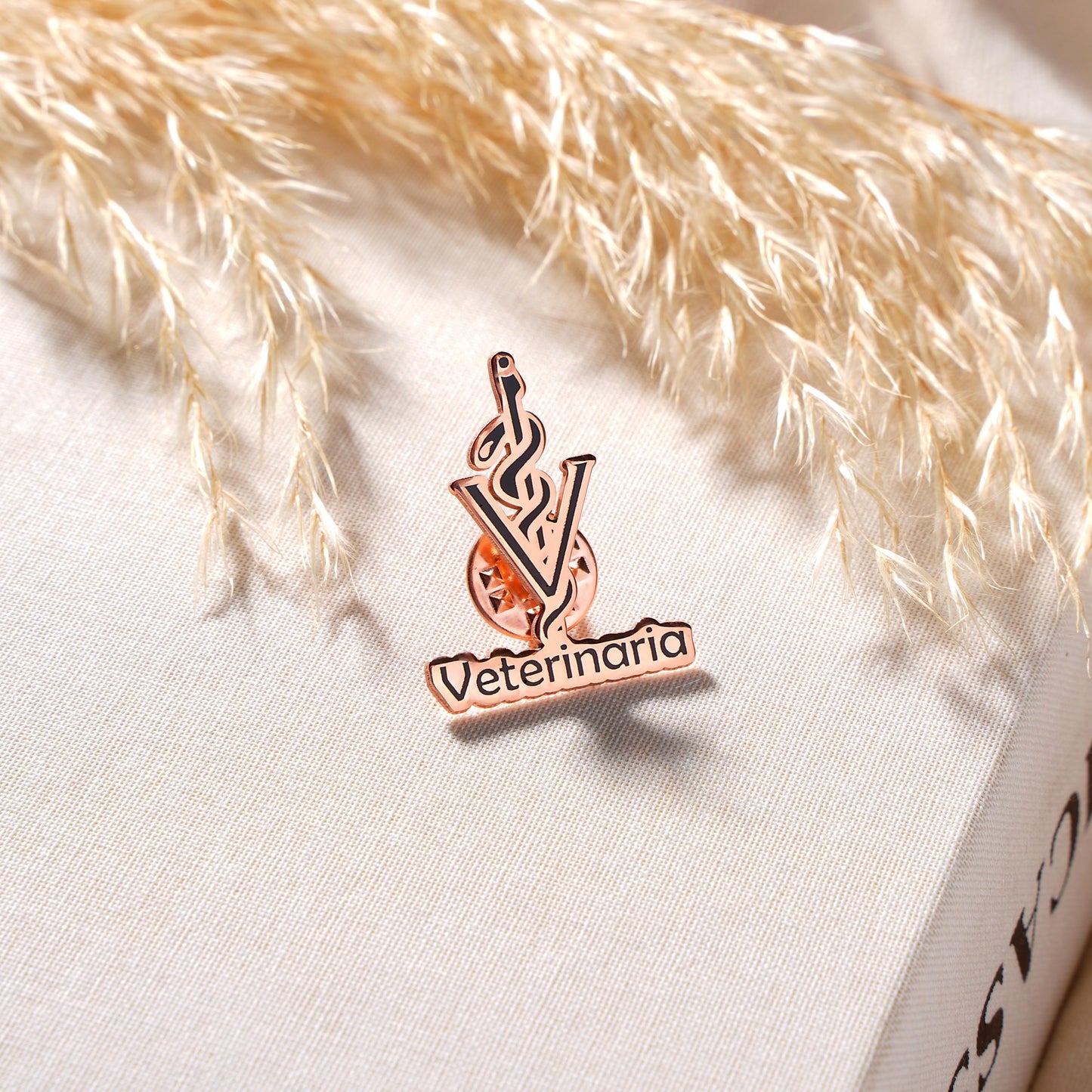Personalized Veterinarian Brooch: Silver Vet Lapel Pin, Animal Doctor Gift