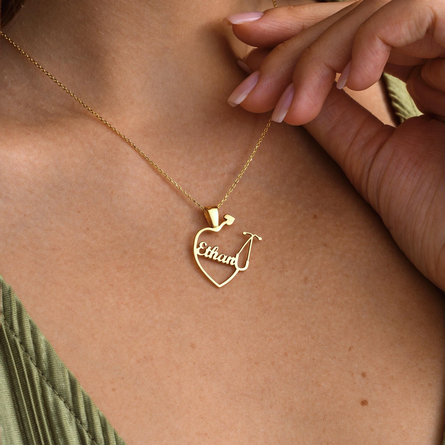 โจ Custom Stethoscope Name Necklace โ Personalized Medical Jewelry โจ
A unique and meaningful necklace featuring a stethoscope design with a heart and your custom name. Perfect for doctors, nurses, and healthcare professionals.
๐ Product Details
โข Material: 925K Sterling Silver / 14K Solid Gold
โข Closure: Spring Ring
โข Pendant Size: Approx. 25-30mm
โข Hypoallergenic & safe for sensitive skin