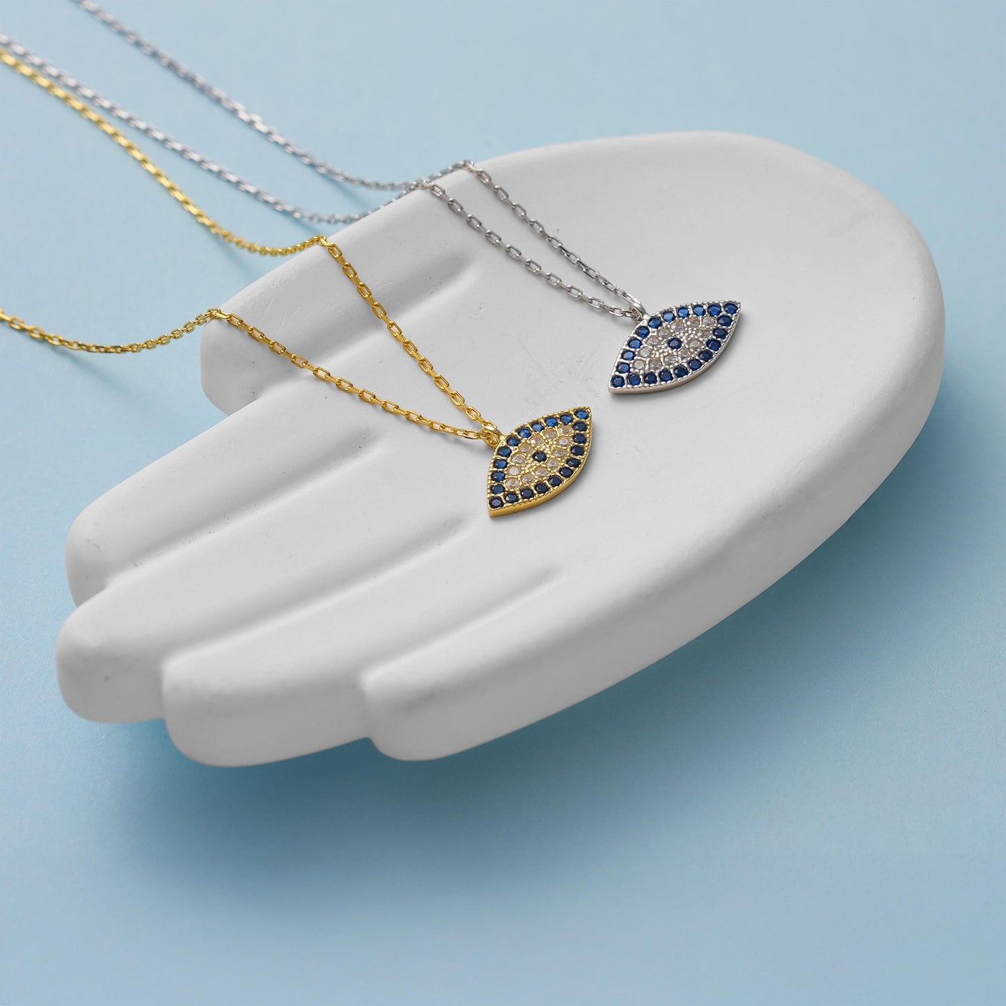 โจ CZ Evil Eye Charm Necklace โ Protective Amulet Jewelry โจ
A stunning and symbolic necklace featuring a CZ-studded evil eye charm, known for protection and good fortune. Perfect for daily wear or as a meaningful gift.
๐ฏ Perfect For:
Daily wear, protective talisman, birthday gift, anniversary, or special occasions.
๐ Product Details
โข Material: 925K Sterling Silver / 14K Solid Gold
โข Closure: Spring Ring
โข Pendant Size: Approx. 15mm
โข Hypoallergenic & safe for sensitive skin
