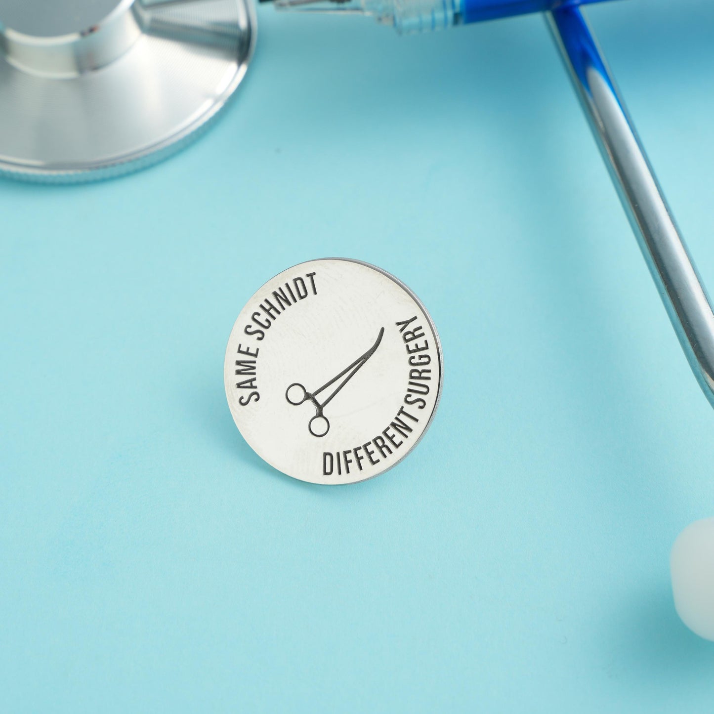 Personalized Nurse Lapel Pin: Engraved Name Brooch, Healthcare Gift