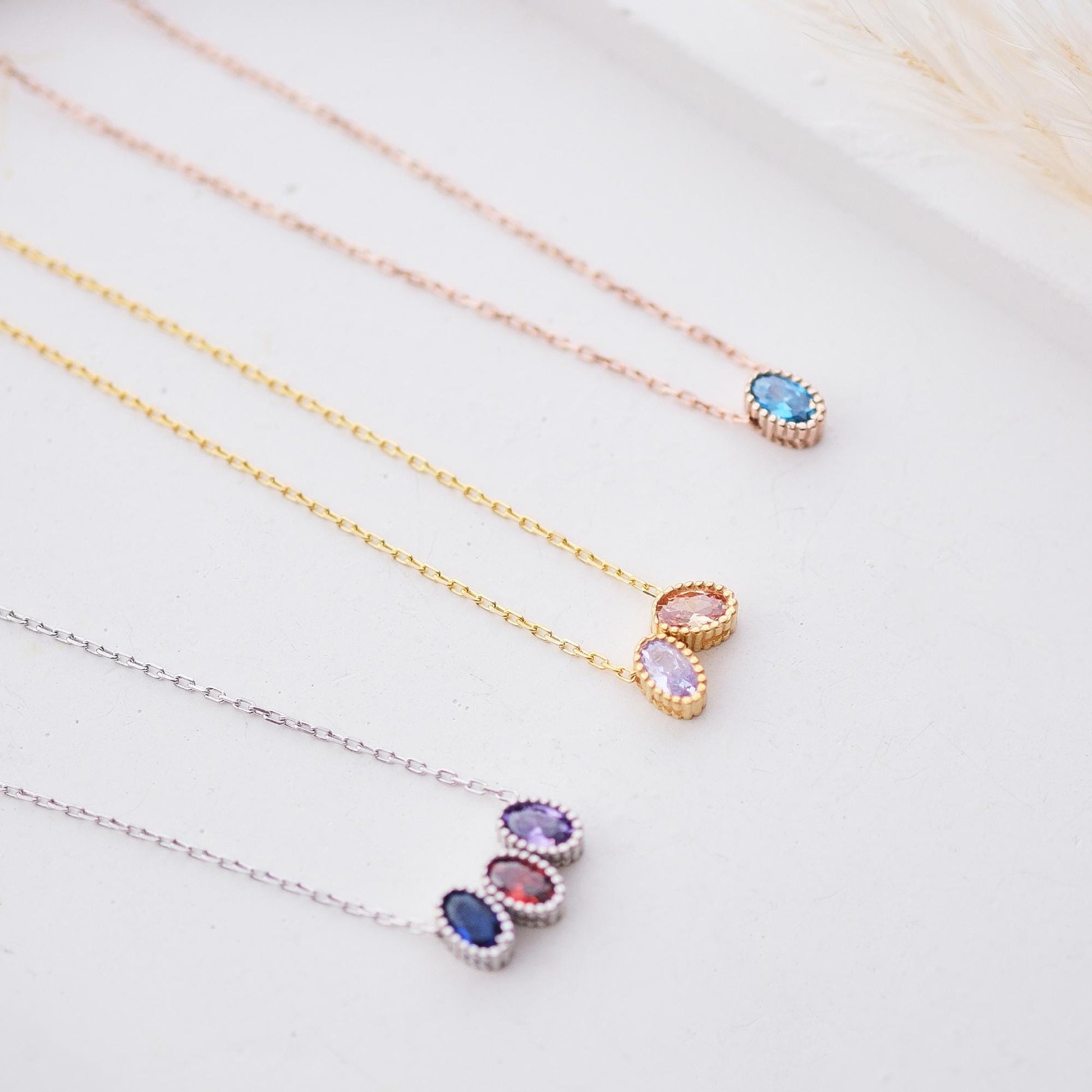 Explore the elegance of our almond-shaped gemstone necklaces featuring stunning natural stones Customizable with your choice of gemstone these unique pieces bring a refined and personal touch to any style perfect for daily wear as a thoughtful gift