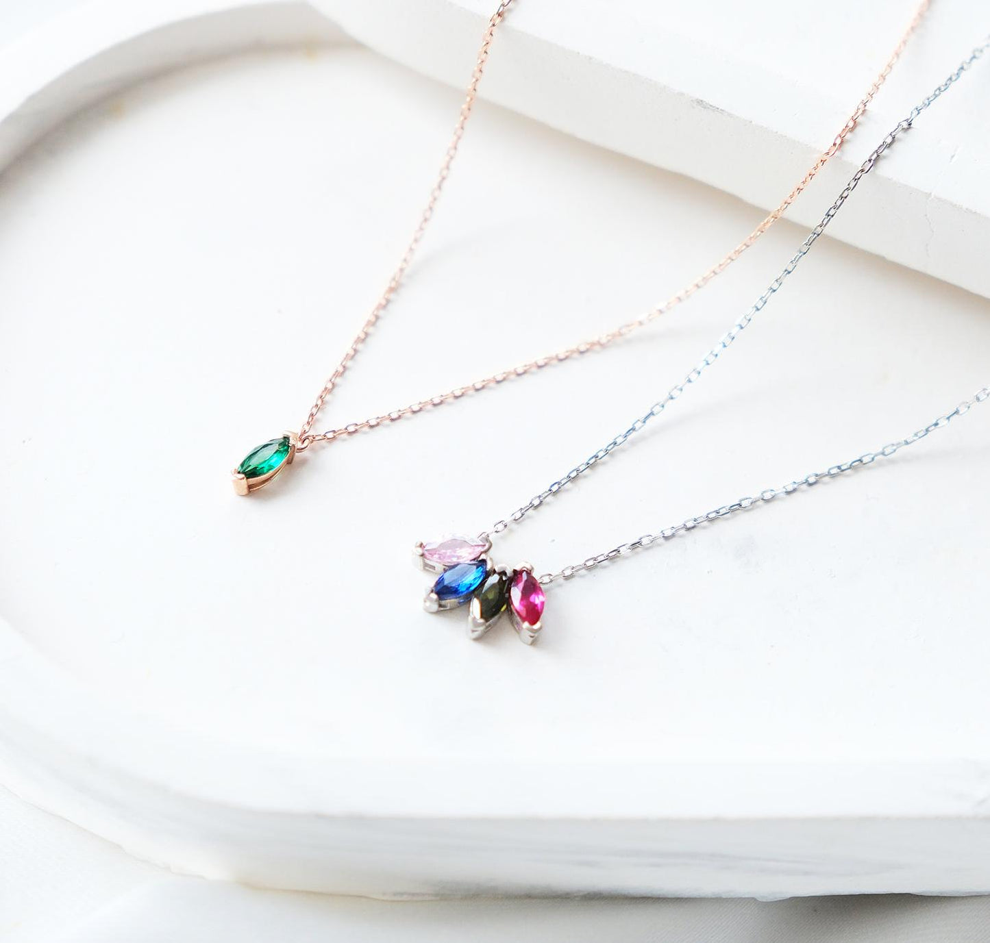 Natural Colorful Gemstones with Cable Chain Rose Gold Silver Handmade Personalized Gift for Unisex Woman Girl Graduation Grandmother Mothers Day Special Days Memorize Happy Romantic Love Date Birthday Anniversary Best Selling Product Easy Delivery