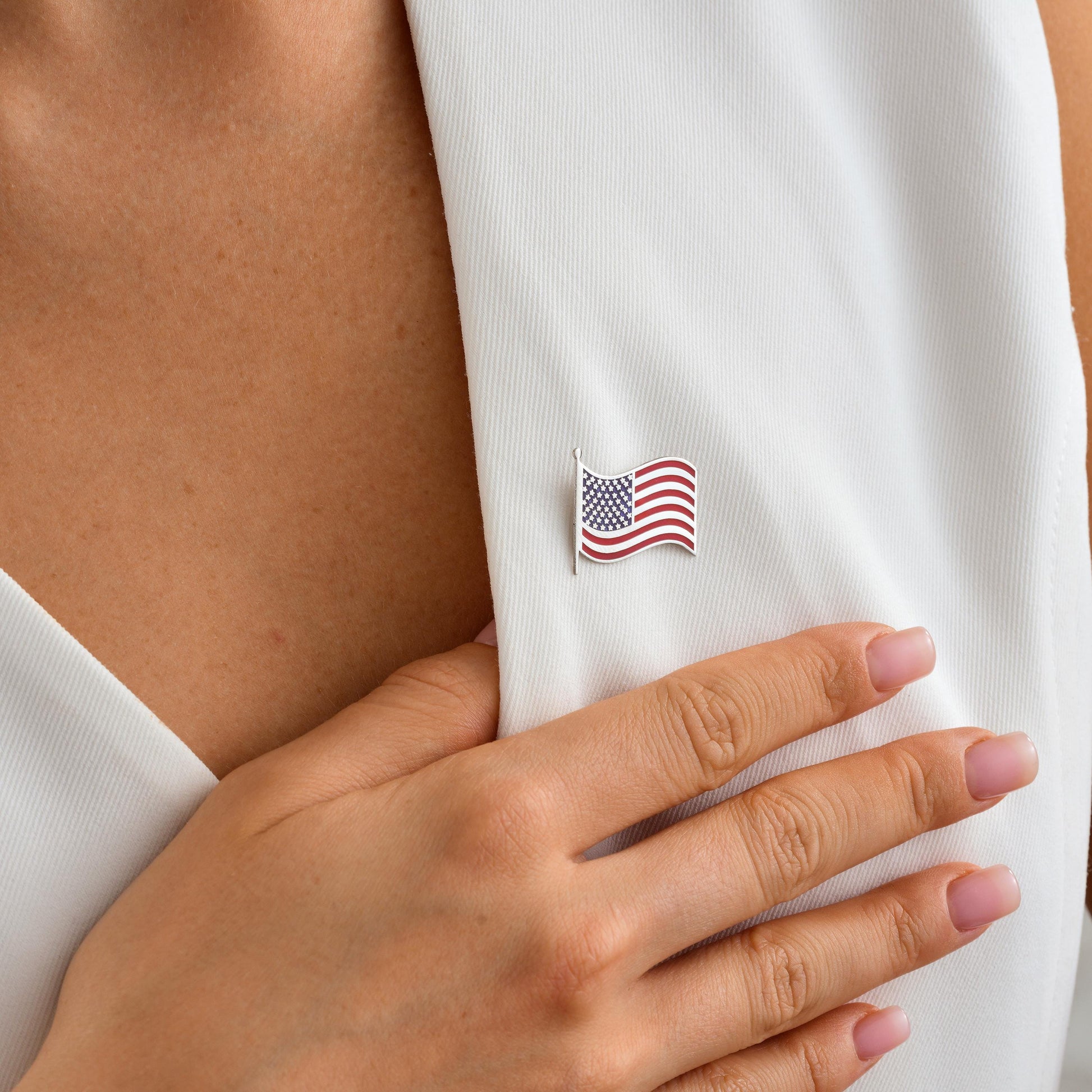 💎 PRODUCT DETAILS:
• Material: 925 Sterling Silver / 18K Gold Plated / 14K Solid Gold
• Design: USA Flag with fine enamel detailing 
• Closure: Secure pin clasp on back
• Packaging: Gift-ready box

🎁 PERFECT FOR:
✔ Independence Day – 4th of July
✔ Memorial Day & Veterans Day
✔ Graduation or retirement gifts
✔ Everyday patriotic style

🚚 PROCESSING & SHIPPING:
• Handmade & shipped in 2–3 business days
• Express worldwide delivery:
 ▫ USA: 2–5 business days
 ▫ Europe: 1–3 business days