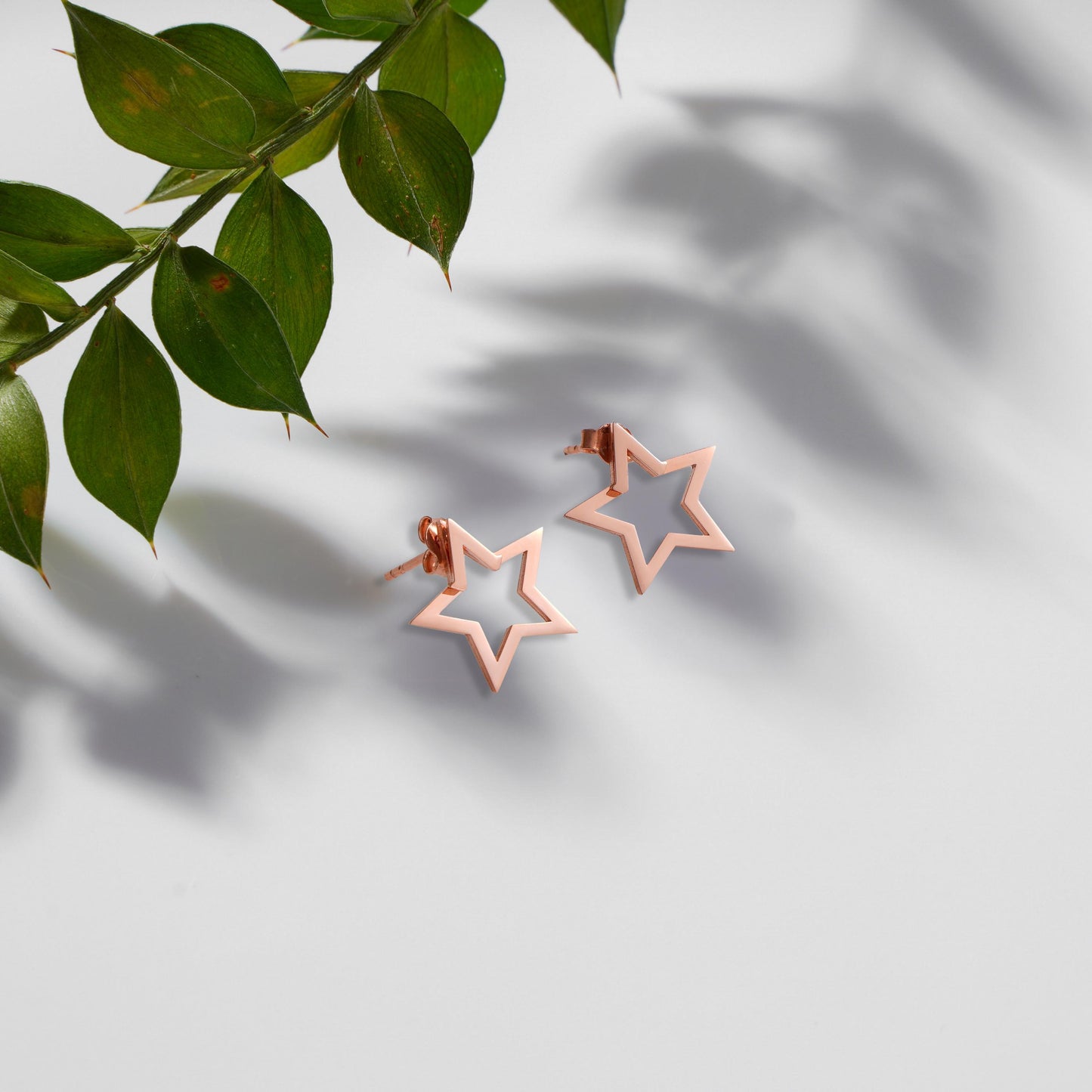 Minimalist Sterling Silver Star Stud Earrings: Dainty Celestial Jewelry