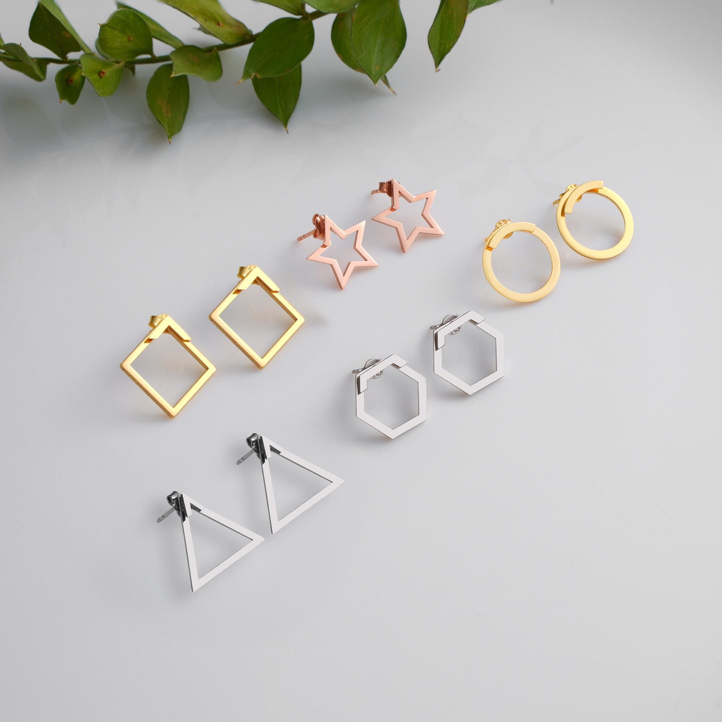 Minimalist Sterling Silver Star Stud Earrings: Dainty Celestial Jewelry