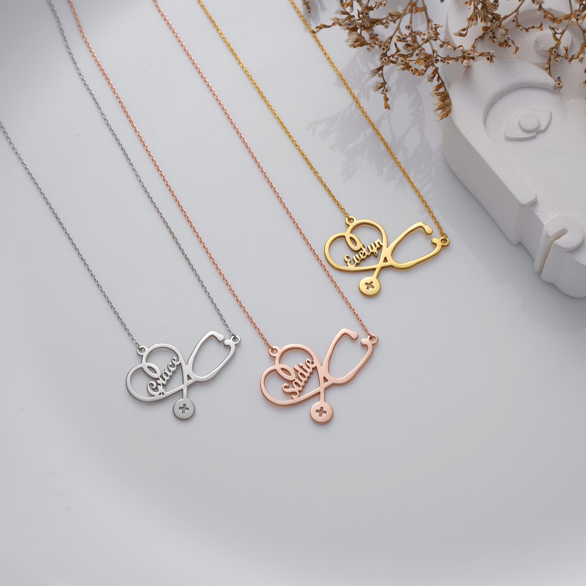 🎯 Perfect For:  
Nurses – Doctors – Graduation – White coat ceremony – Residency match – Personalized gifts – Healthcare students  

🎁 Comes With:  
• Elegant gift box  
• Ready for gifting – perfect for birthdays, nurse week, or graduation  

✈️ Shipping & Processing:  
• Handmade to order in US  
• Processing time: 2–3 business days  
• Express delivery available:  
 ▫ USA: 2–5 business days  
 ▫ Europe: 1–3 business days  
- For EUROPE shipped from TURKEY