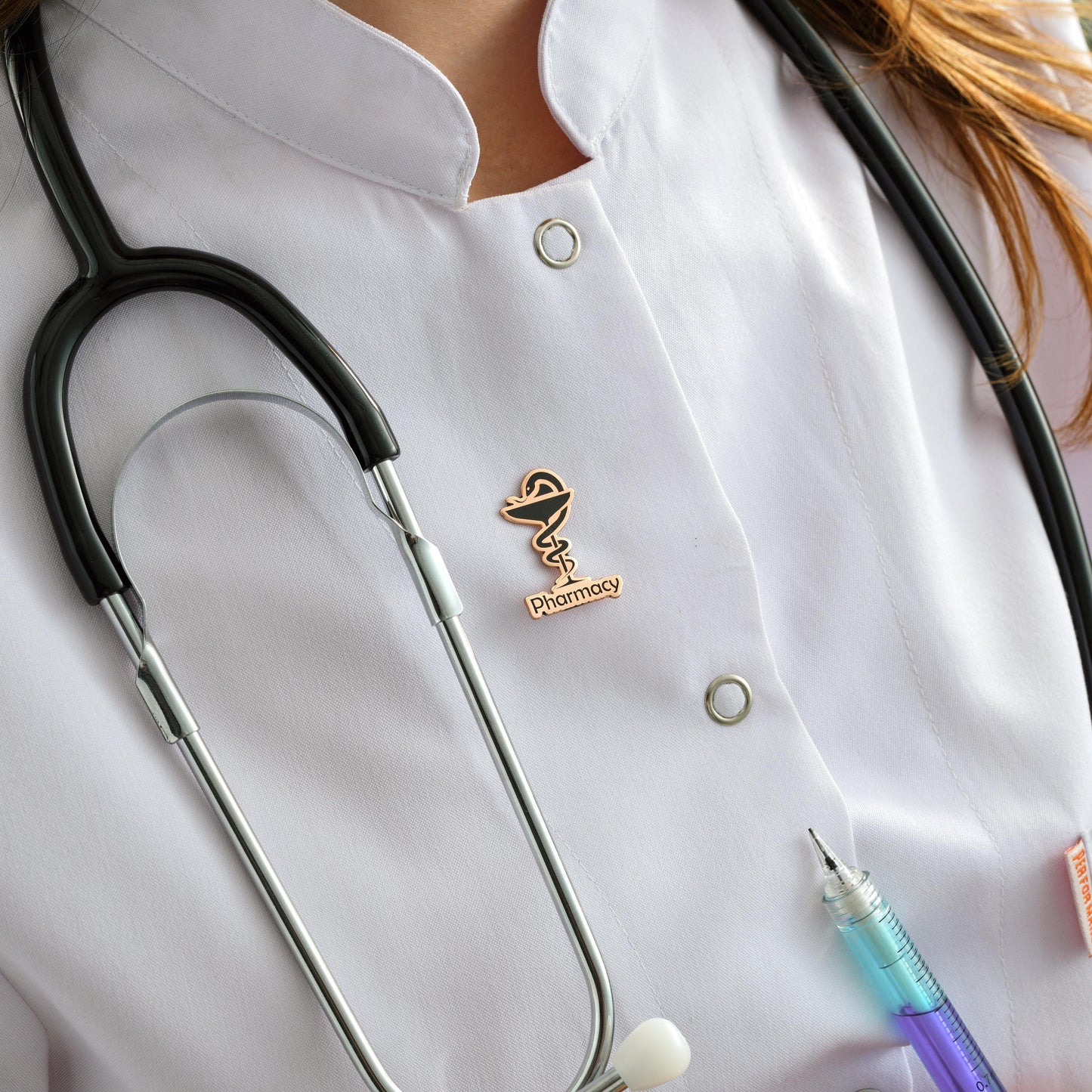 Sterling Silver Pharmacy Lapel Pin: Medical Jewelry Gift