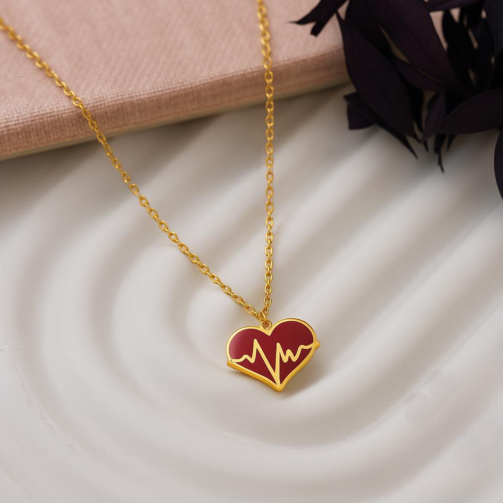 Enamel Heart Heartbeat Necklace – Medical Jewelry Gift 
A striking necklace featuring a heart-shaped pendant with a heartbeat line design in colorful enamel. A perfect gift for nurses, doctors, and medical professionals or a symbolic piece for those passionate about healthcare.
Medical workers, nurse graduation gifts, doctor appreciation gifts, or healthcare lovers.
• Material: 925K Sterling Silver / 14K Solid Gold
Closure Spring Ring
Size: Approx. 15mm
Hypoallergenic & safe for sensitive skin