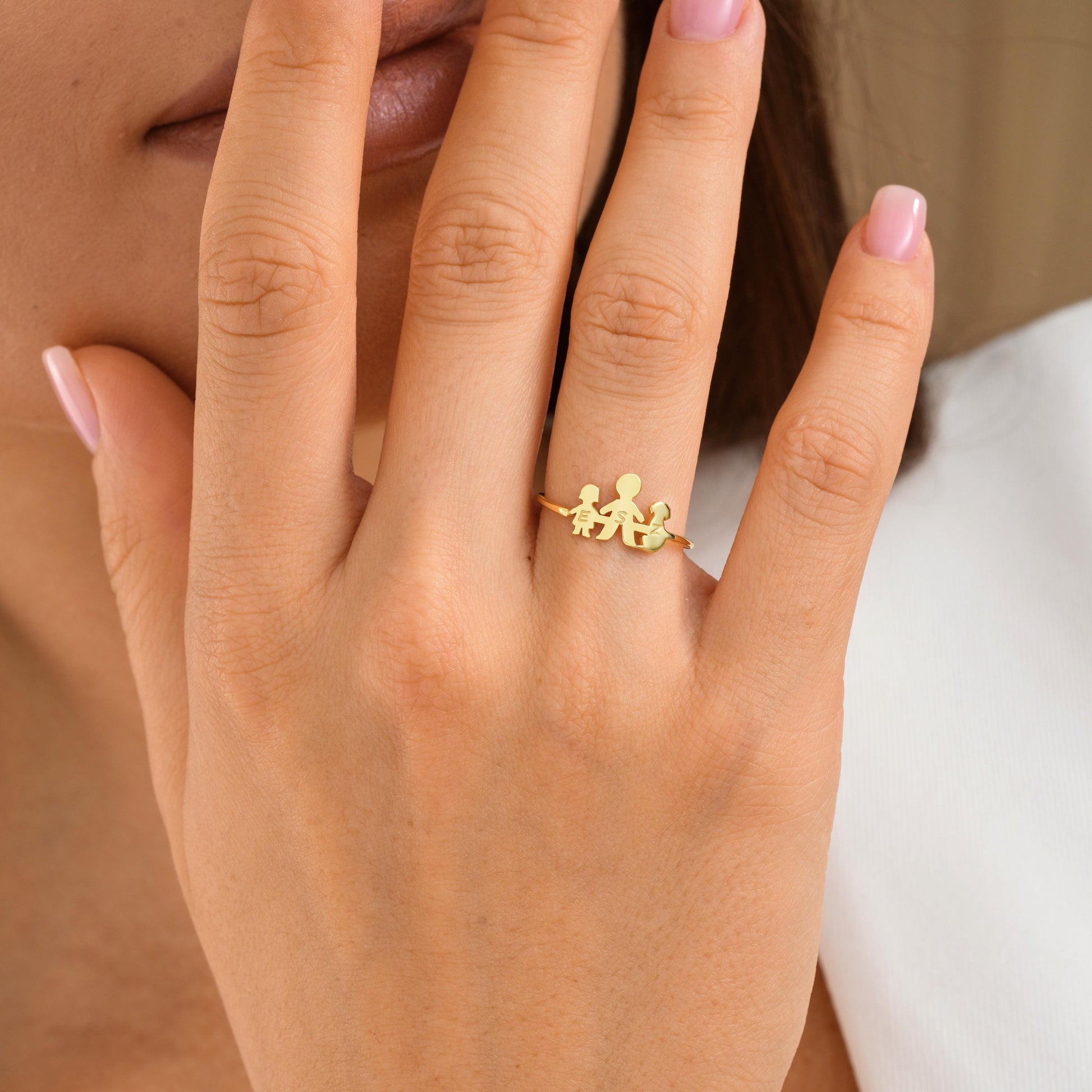Material: 925 Sterling Silver or 14K Solid Gold
• Finish: High-polish
• Design: Family silhouette or Pets
• Personalization: Custom initials 
• Ring Sizes: US 4–10
• Hypoallergenic & nickel-free
• Handmade with care
Mother’s Day – Family Jewelry – Grandparents – Custom Gift – Gift for Her – Gift for Mom or Dad
Elegant gift box
Optional message card
Ready for gifting
Processing time: 2–3 business days
Ships from Turkey (for EU buyers)
USA: 2–5 business days
Europe: 1–3 business days
