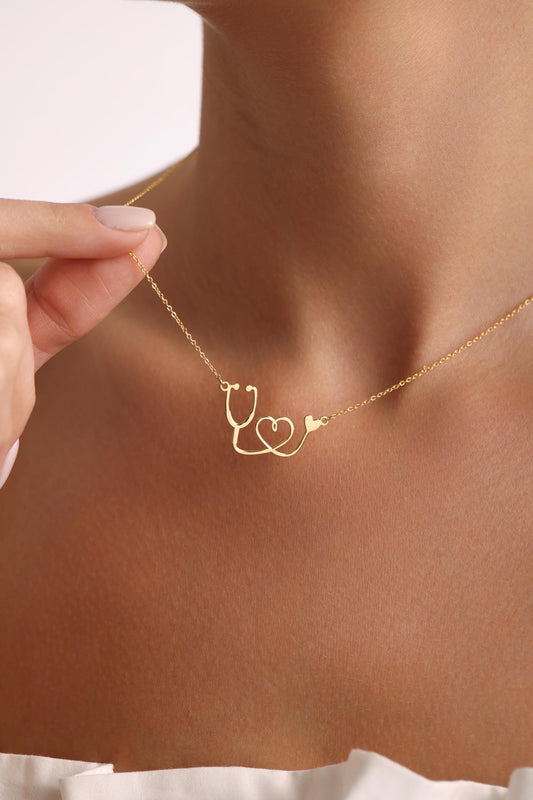 ECG and Statoscope Necklace Earring Combined Set for Health Workers Doctors Students Future Doctors Teenagers Former Health Employee Lovers
Woman
Mother
Worker
Nurse
Student
Couples
Girls
Unisex
Gift for 
Grandmothers
Happy
Romantic
Love
Surprise
Motivating
Loyalty
Remember
Fidelity
Memorial Days
Belonging
Special 
Date
Wear every
Anniversary 
Graduation 
Engagement Ceremony
Wedding
Birthdays
Causal Wear
Get Well Soon Gift
New Job
Personal Development
Promotion
Birthday
Routine
Beauty
New Baby