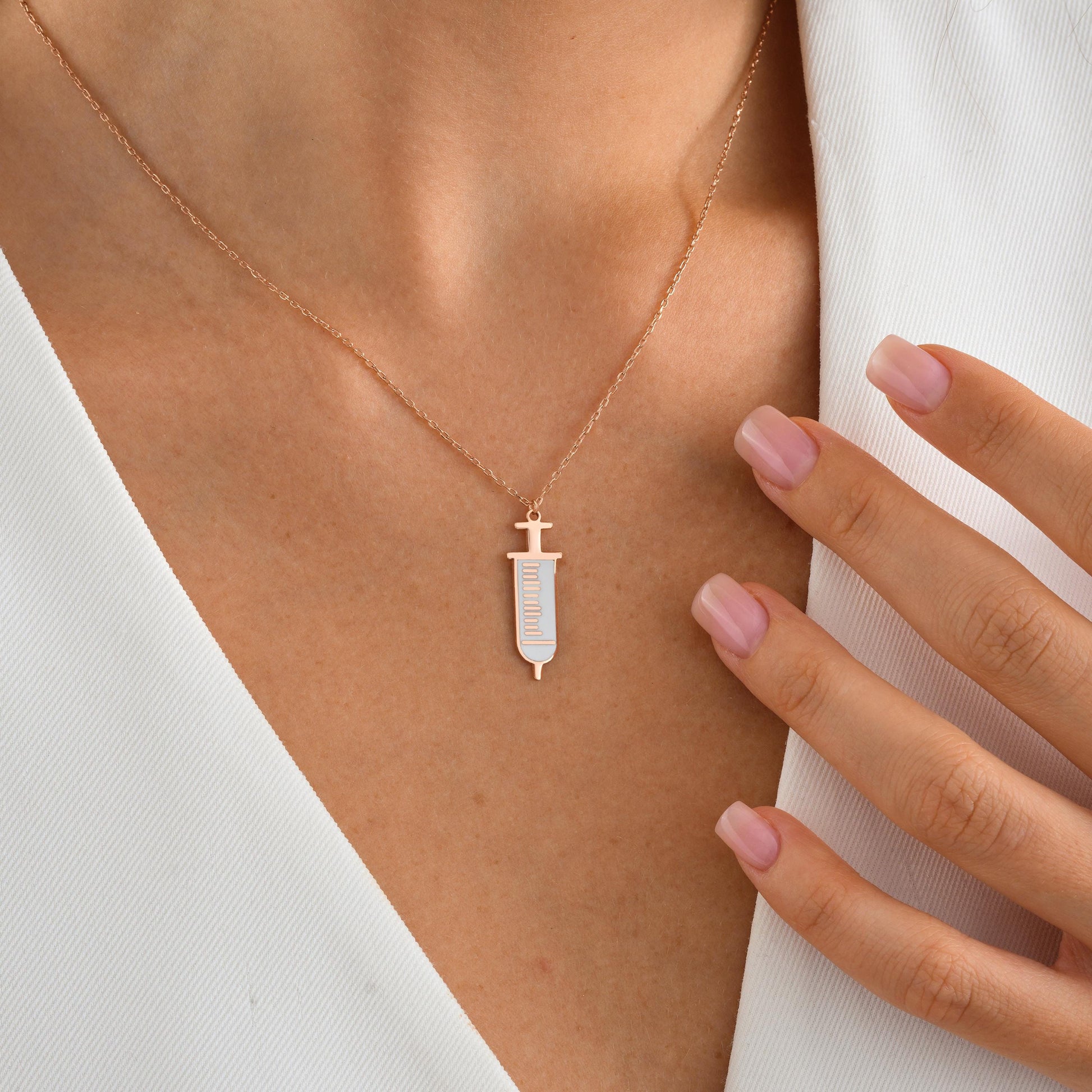 Nurses – Injectors – Doctors – Graduation – Med spa staff – Nurse week – White coat ceremony – Everyday minimalist wear  

🎁 Comes With:  
• Elegant gift box  
• Ready for gifting – perfect for appreciation or med school milestones  

✈️ Shipping & Processing:  
• Handmade to order in US  
• Processing time: 2–3 business days  
• Express delivery available:  
 ▫ USA: 2–5 business days  
 ▫ Europe: 1–3 business days  
- For EUROPE shipped from TURKEY