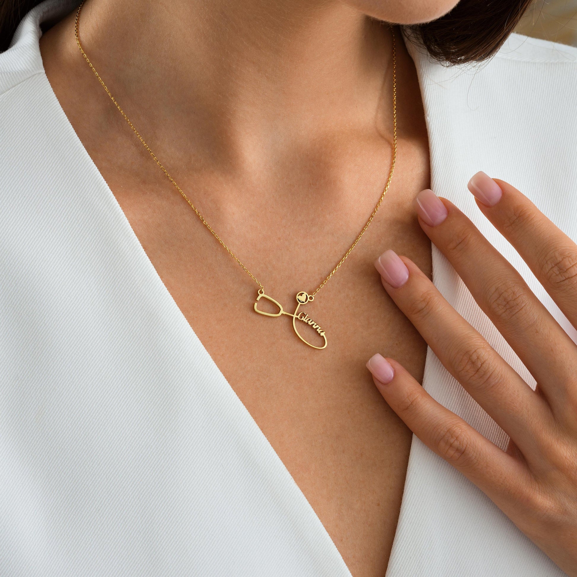 ✨ Custom Stethoscope Name Necklace – Personalized Medical Jewelry ✨

A unique and meaningful necklace featuring a stethoscope design with a heart and your custom name. Perfect for doctors, nurses, and healthcare professionals. 🎯 Perfect For:
Graduation gifts, appreciation gifts for healthcare workers, birthdays, or everyday wear.