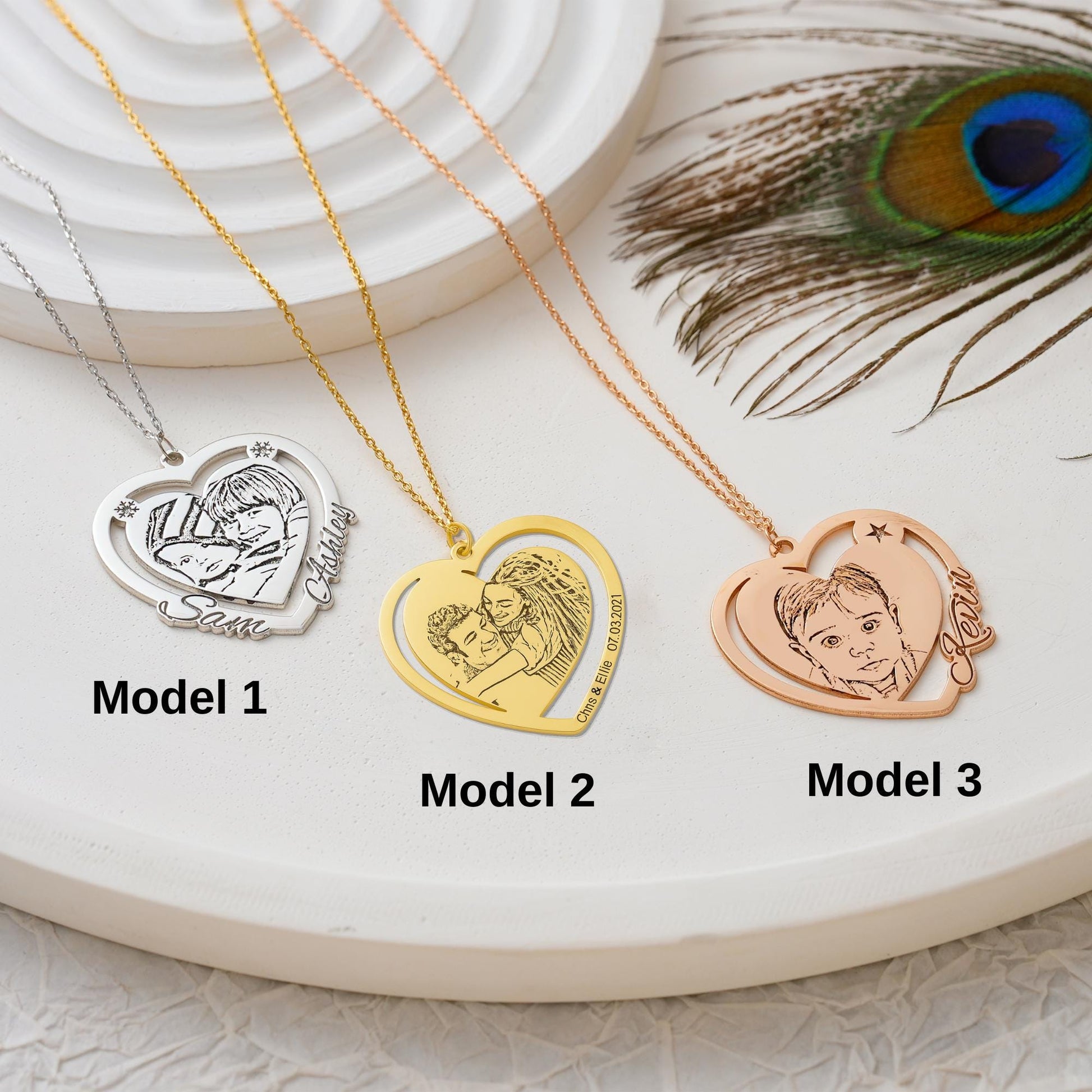 ✨ Custom Heart Photo Engraved Necklace – Personalized Memory Keepsake ✨

A beautiful and meaningful necklace featuring your favorite photo engraved on a heart-shaped pendant. Perfect for capturing special memories and gifting to loved ones.