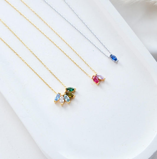 Natural Colorful Gemstones with Cable Chain Rose Gold Silver Handmade Personalized Gift for Unisex Woman Girl Graduation Grandmother Mothers Day Special Days Memorize Happy Romantic Love Date Birthday Anniversary Best Selling Product Easy Delivery