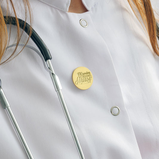 Personalized Nurse Lapel Pin: Engraved Name Brooch, Healthcare Gift