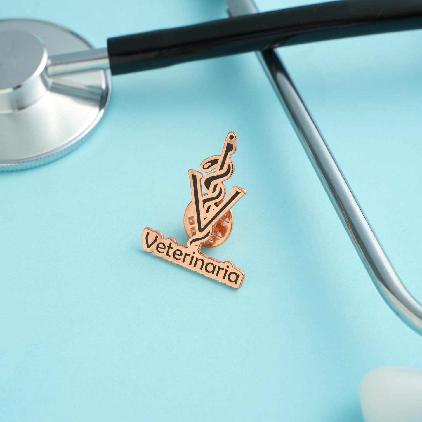 Personalized Veterinarian Brooch: Silver Vet Lapel Pin, Animal Doctor Gift