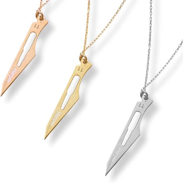 Set Blade - Scalpel Earrings Sterling Silver : Medical Jewelry Set, Doctor Nurse Gift